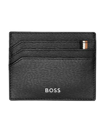 Hugo Boss Iconic Black Leather Card Holder HLC421A