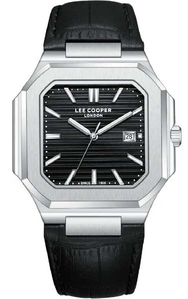 Lee Cooper Men's Silver & Black Watch LC08268.351