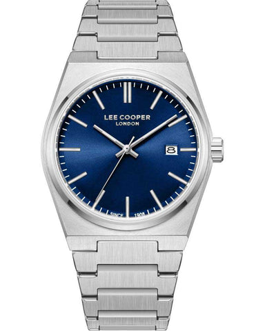 Lee Cooper Men's Silver & Blue Watch LC08196.390