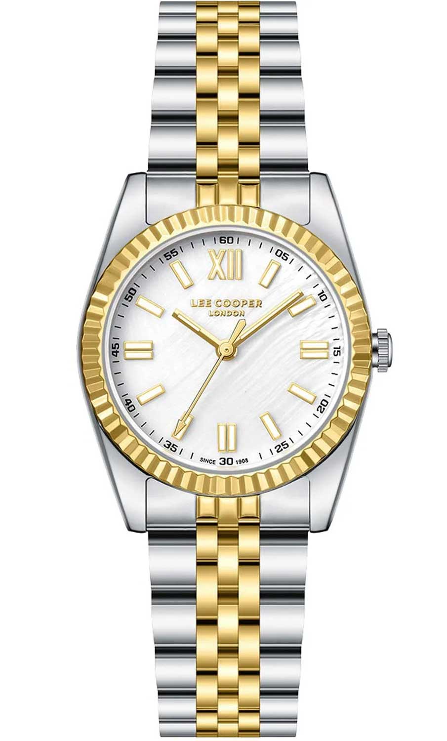 Lee Cooper two-tone silver and gold Women's Bracelet Watch LC08303.220
