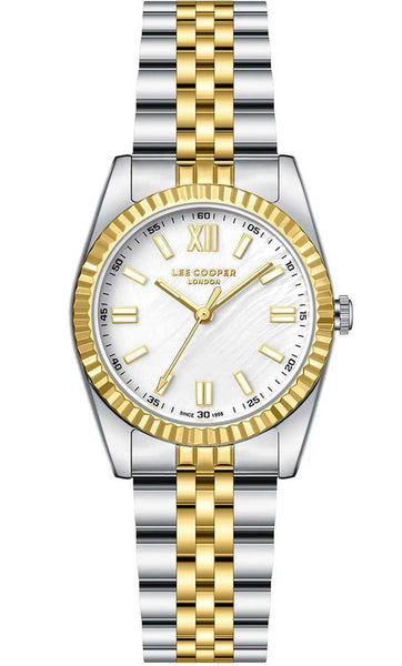 Lee Cooper two-tone silver and gold Women's Bracelet Watch LC08303.220