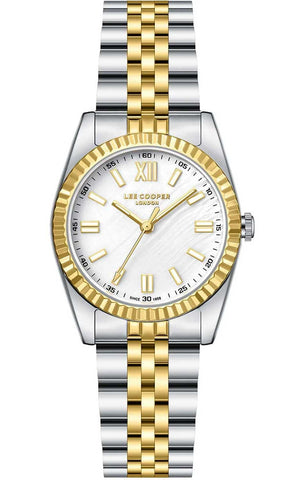 Lee Cooper two-tone silver and gold Women's Bracelet Watch LC08303.220