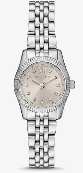 Michael Kors Petite Lexington Pavé Silver-Tone Ladies Watch MK4843