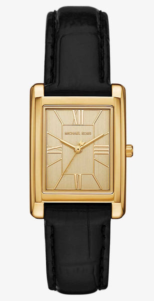 Michael Kors Essex Gold-Tone and Crocodile Embossed Leather Ladies Watch MK4965