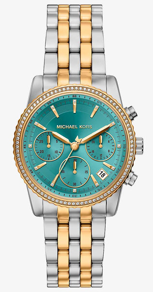 Michael Kors Bryant Pavé Two-Tone Ladies Watch MK7582