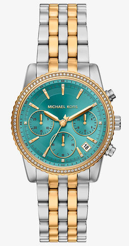 Michael Kors Bryant Pavé Two-Tone Ladies Watch MK7582