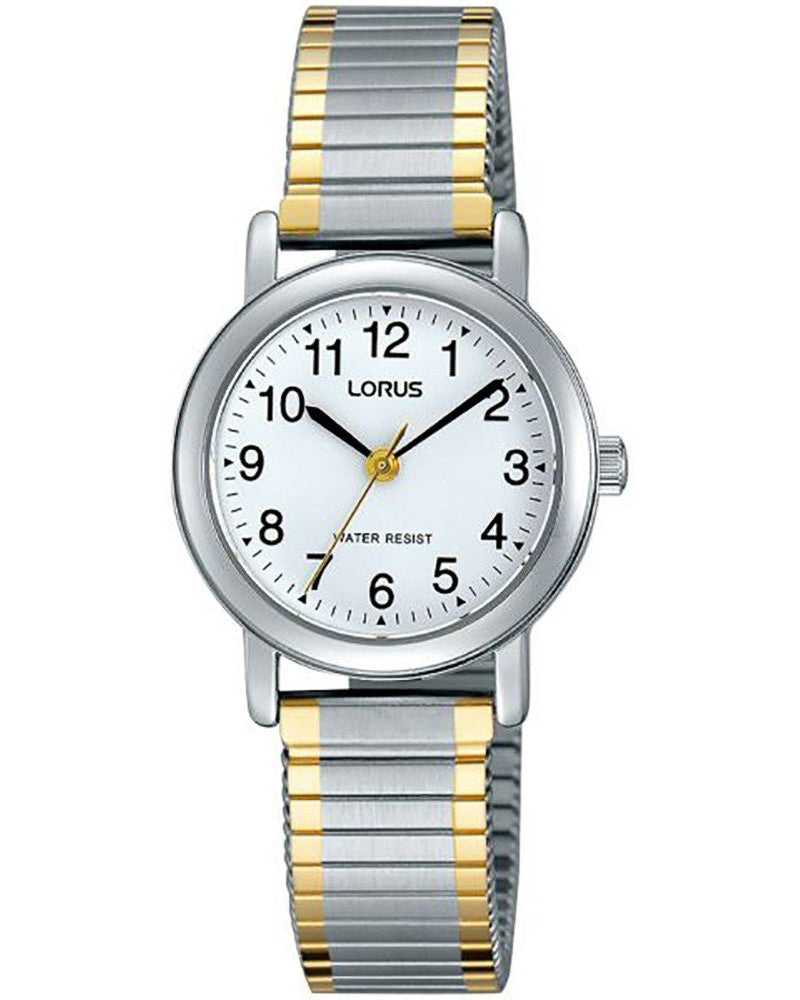 Lorus Ladies Small Expandable Two-Tone Watch RRX05HX9