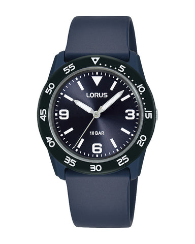 Lorus Blue Silicone Unisex Watch RRX87HX9
