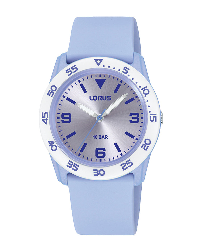 Lorus Purple Silicone Unisex Watch RRX91HX9