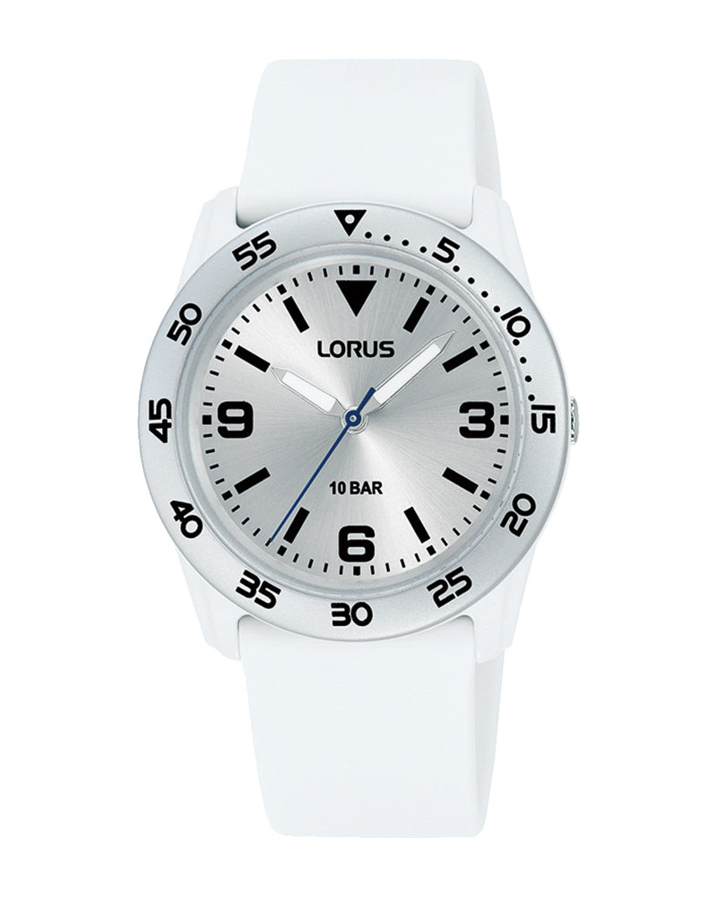 Lorus White Silicone Unisex Watch RRX93HX9