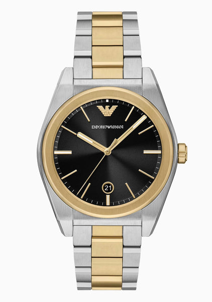 Three-Hand Two-Tone Stainless Steel Watch AR11715