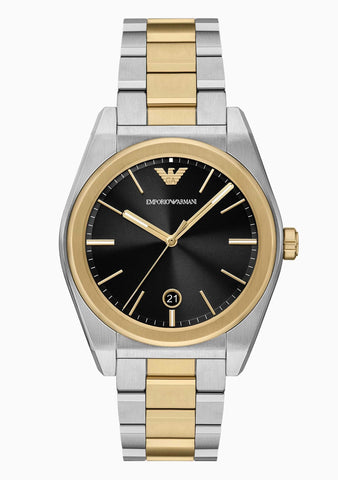 Three-Hand Two-Tone Stainless Steel Watch AR11715