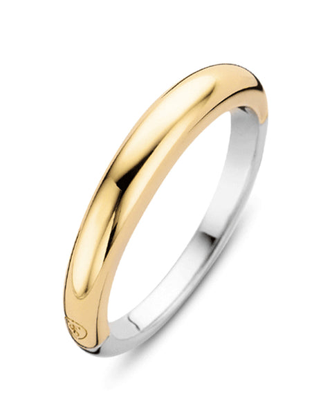 Ti Sento 18ct Gold Plated Silver Plain Band Ring