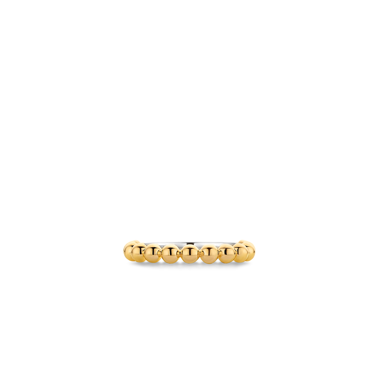 TI SENTO Gold Plated Bubble Stacking Ring 12181SY front