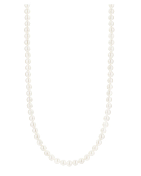Ti Sento 16” White Pearl Strand Necklace