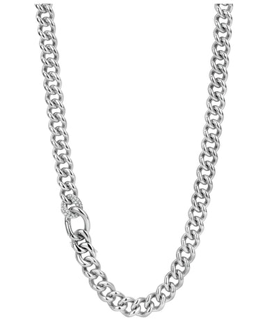 Ti Sento Milano Sterling Silver Large Curb Necklace 3946ZI/45