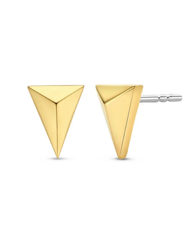 Ti Sento 18ct Gold Plated Silver Geometric Stud Earrings 7898SY