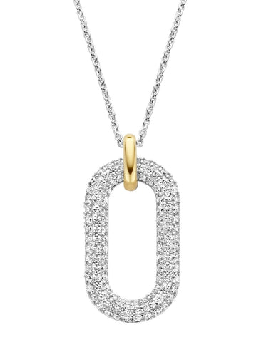 TI SENTO Sterling silver and cubic zirconia pendant 3964ZY