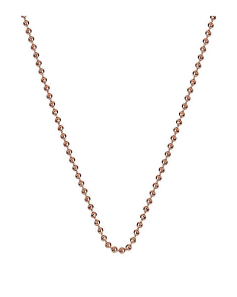 Emozioni Rose Gold Plated 30” Bead Chain