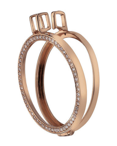 Emozioni Reversible Rose Gold Plated Sterling Silver Keeper 33mm - DP557