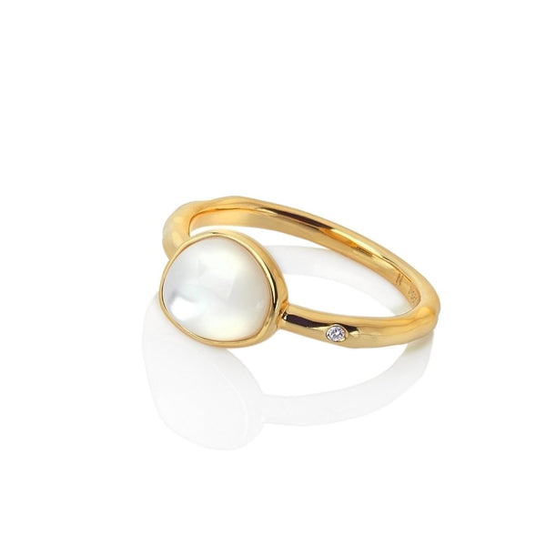 Hot Diamonds X Jac Jossa Calm Mother of Pearl Ring Small  DR231