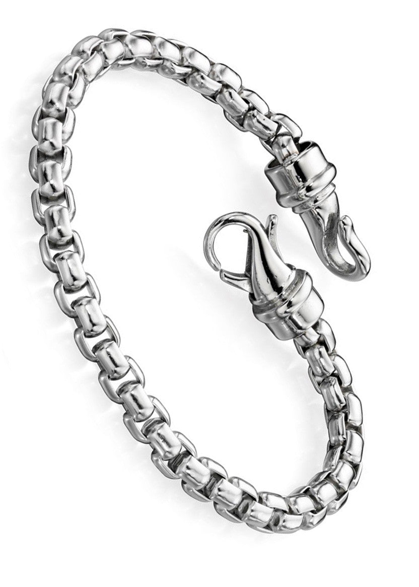 Fred Bennett Stainless Steel Belcher Link Bracelet