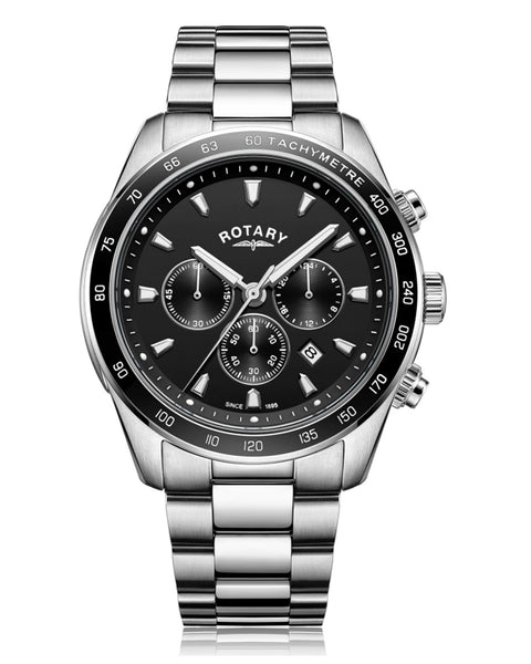 Rotary Gents Black Henley Chronograph Watch