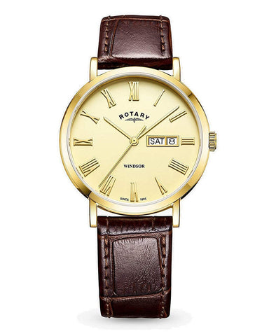 Rotary Gents Windsor Gold Plated Watch