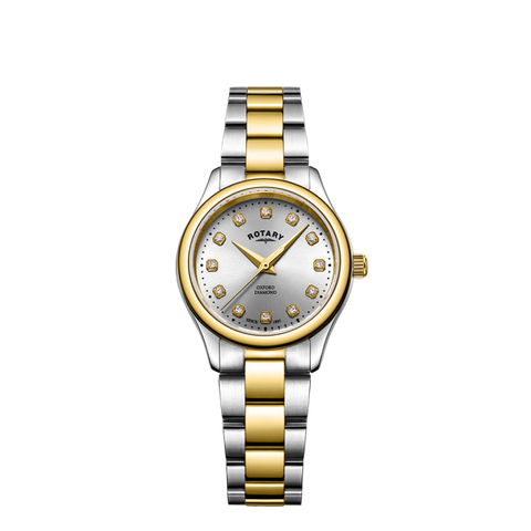 Rotary Oxford Diamond Set Ladies Two Tone Watch LB05093/44/D