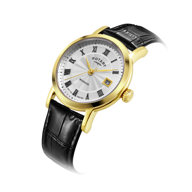 Rotary Windsor Ladies Gold PVD Watch