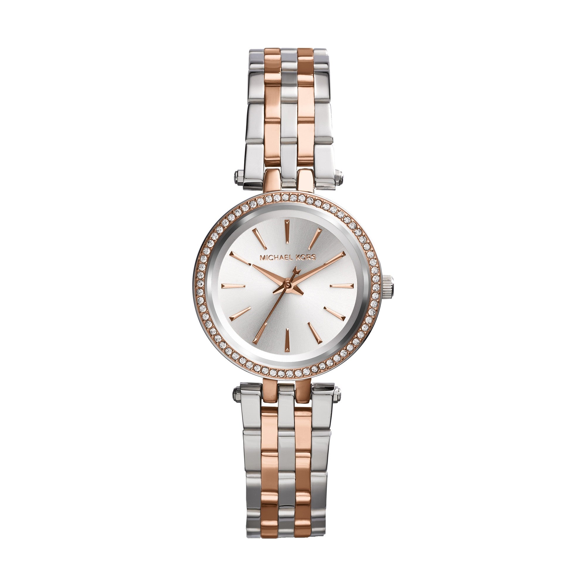 Michael Kors Darci Mini Rose Gold Tone and Stainless Steel Ladies Watch