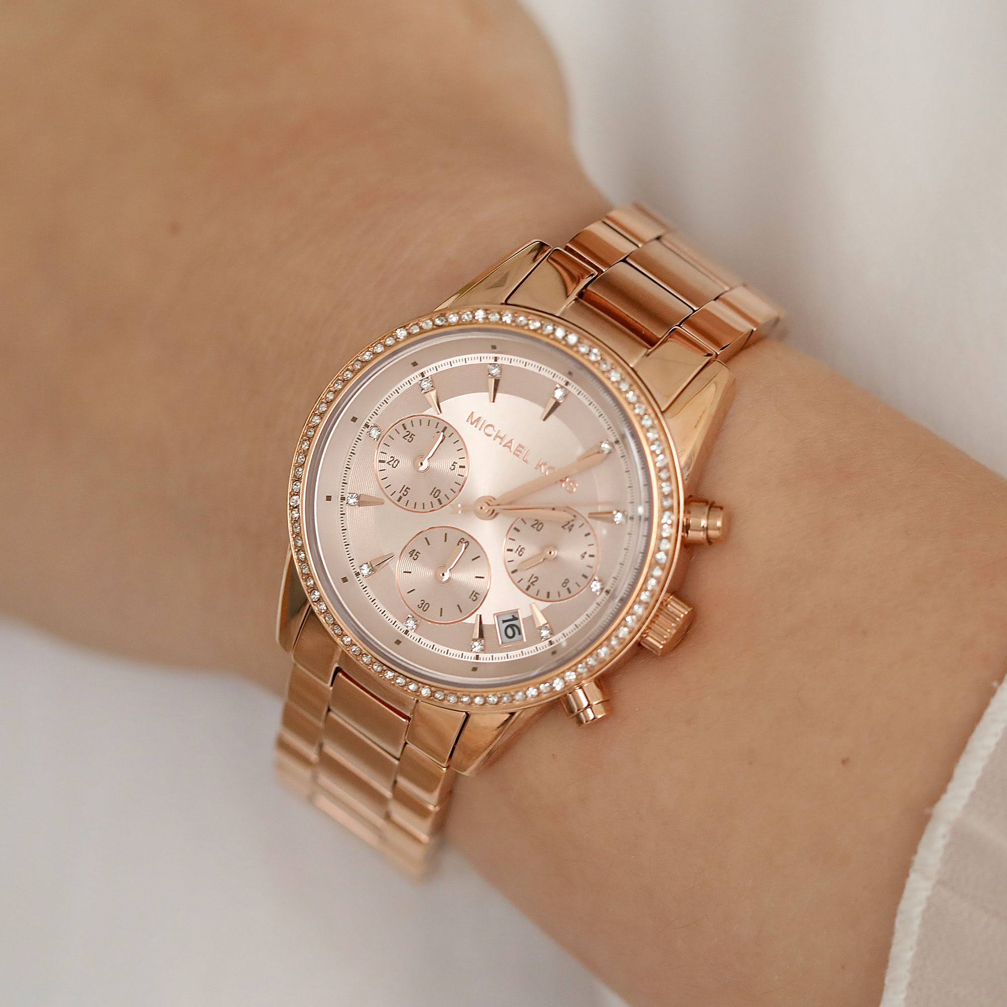 Michael Kors Bryant Rose Gold Ladies Watch MK6357 Knight Jewellers