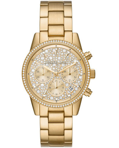 Michael Kors Ritz Gold Chronograph Ladies Watch MK7310