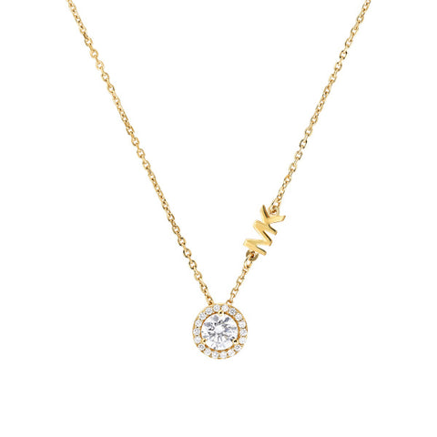 Michael Kors Yellow Gold Plated Halo Necklace