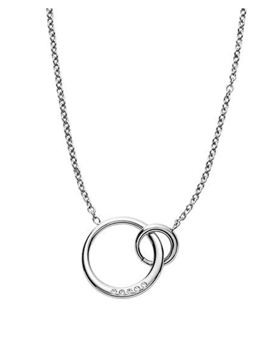 Skagen Elin Interlocking Circles Stainless Steel Necklace