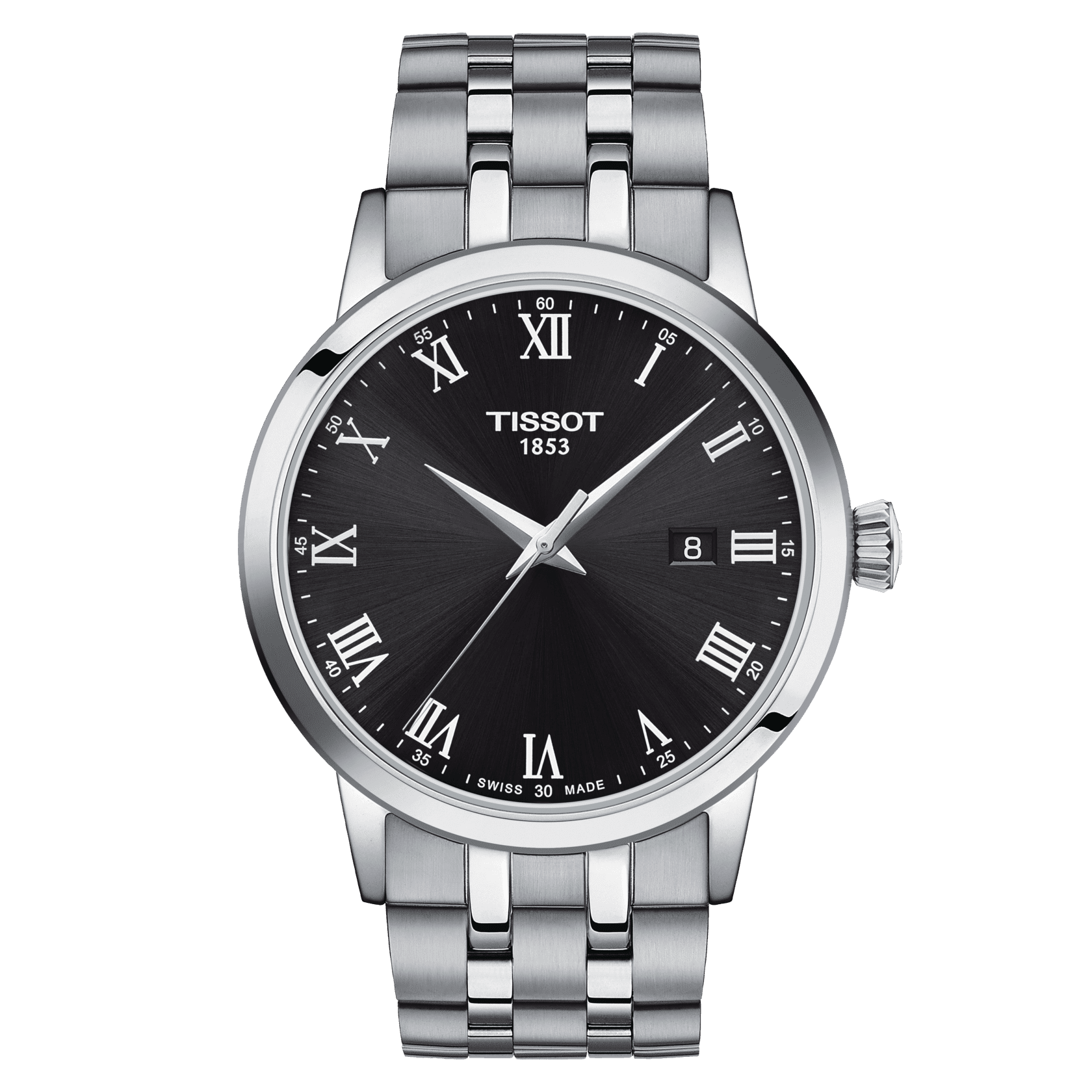 Tissot black mens watch on sale