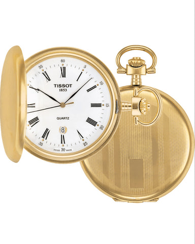 Tissot Savonnette Gold Tone Pocket Watch