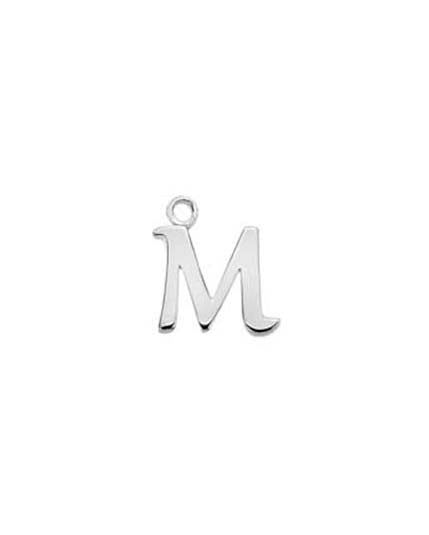 Solid Silver Initial Pendants with 18" Chain