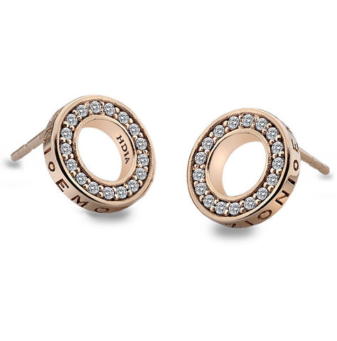 Emozioni Saturno Rose Gold Plated Earrings