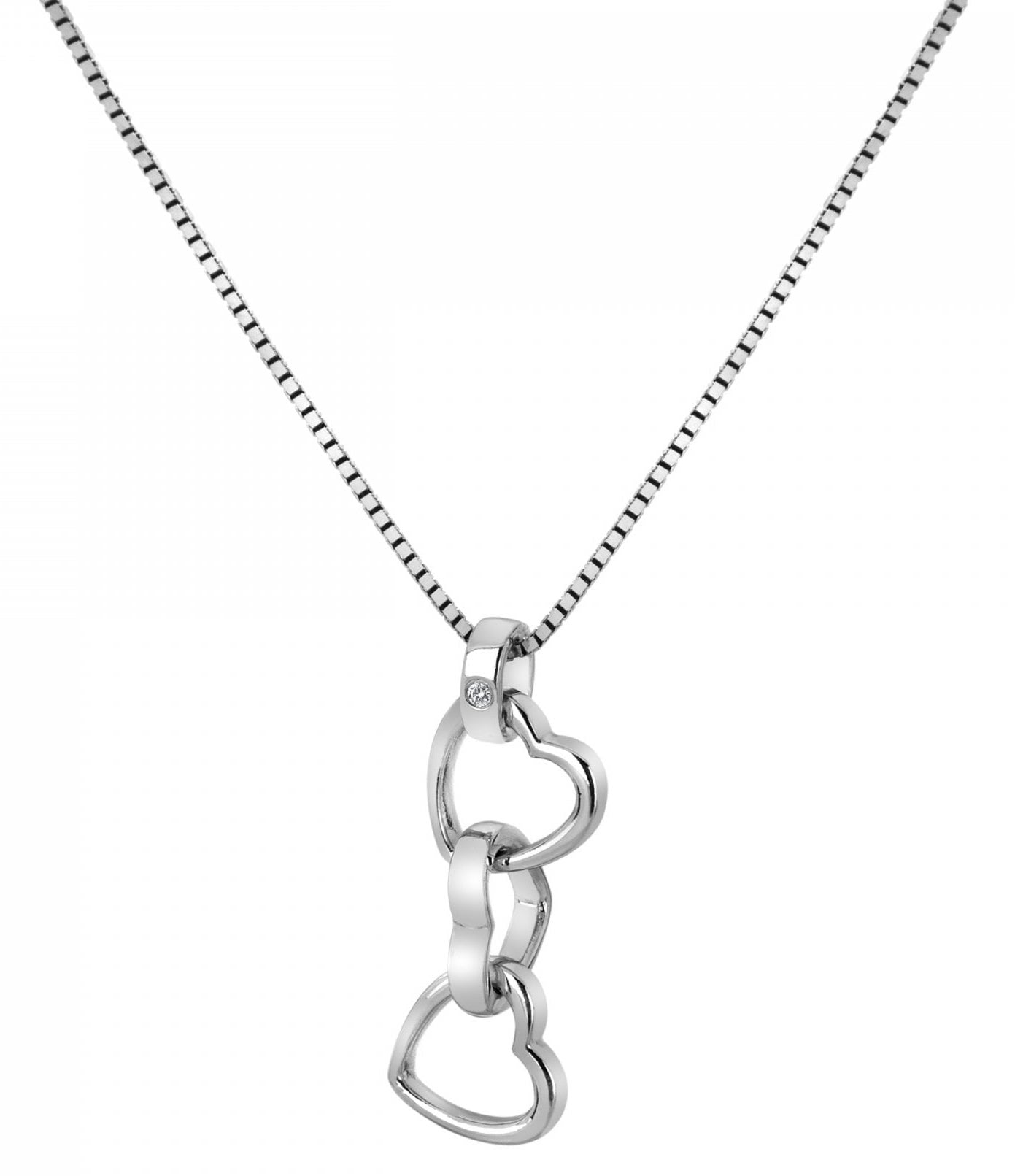 Hot diamonds trio necklace Clearance