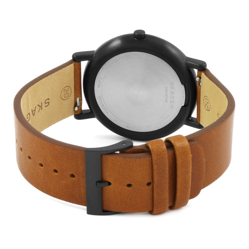 Skagen Signatur Brown Leather Watch SKW6374